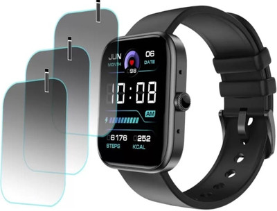 DOWRVIN Impossible Screen Guard for FIRE-BOLTT JAGUAR SMART WATCH (PACK OF 3)(Pack of 3)