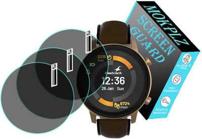 MOKPLZ Impossible Screen Guard for FASTRACK REFLEX PLAY PLUS CLASSIC SMARTWATCH(Pack of 3)