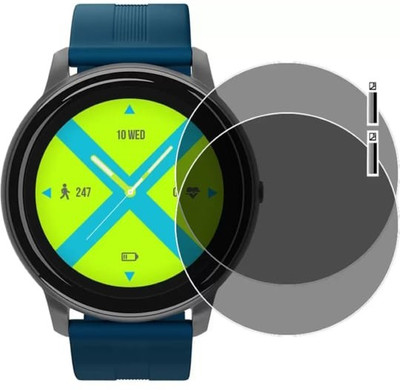 KHWABEEDA Impossible Screen Guard for SYSKa SW200 Smart watch tempered glass ( pack of 2)(Pack of 2)