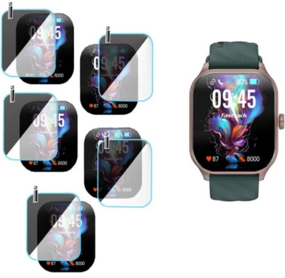 KHWABEEDA Impossible Screen Guard for FASTRACK REFLEX POWER SMART WATCH (PACK OF 5)(Pack of 5)