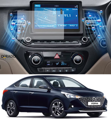 DORADO SHIELD Impossible Screen Guard for HYUNDAI VERNA 2020 (8 INCH) Car Infotainment System Accessories Unbreakable Screen Guard (Petrol & Diesel) (Transparent)(Pack of 1)