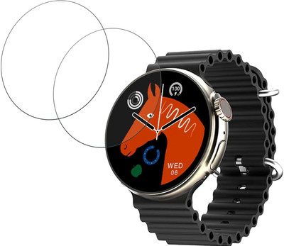 AHWAVEEDA Impossible Screen Guard for Flexible Clear Smartwatch Screen protector for Fire Boltt Cyclone(Pack of 2)