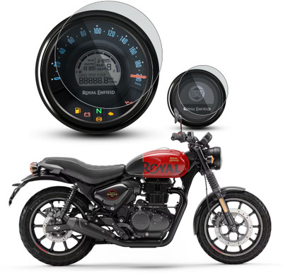 FCS Impossible Screen Guard for Royal Enfield Hunter 350 Speedometer Screen Protector, Royal Enfield Hunter 350 Console Screen Guard(Pack of 2)