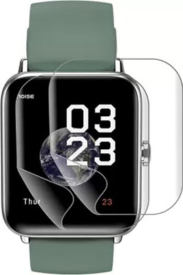 AHWAVEEDA Impossible Screen Guard for SMART WATCH TEMPERED SCREEN GUARD PROTECTIVE CASE COVER WITH UNBREAKABLE SCREEN GUARD TRANSPARENT (Noesi ColorFit Pro 3 SmartWatch)(Pack of 2)