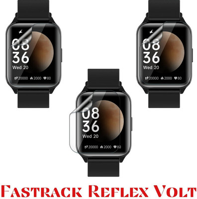 FCS Edge To Edge Screen Guard for Fastrack Reflex Volt(Pack of 3)