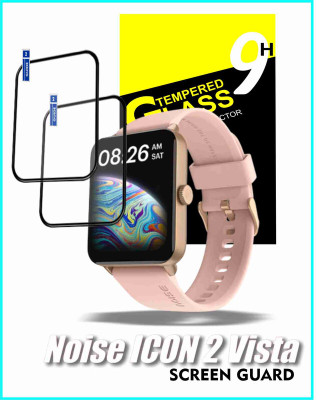 Olonga Impossible Screen Guard for NOISE ICON VISTA 2 SMART WATCH(Pack of 2)