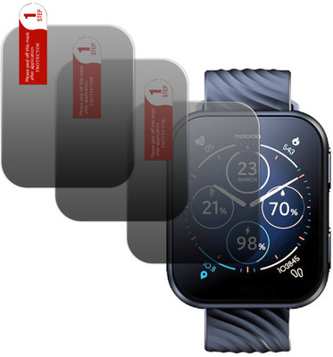 HIDEOUS Impossible Screen Guard for motorola moto watch 200(Pack of 3)