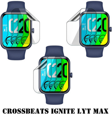 FCS Edge To Edge Screen Guard for CrossBeats Ignite LYT MAX(Pack of 3)