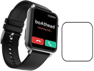 AHWAVEEDA Impossible Screen Guard for SMART WATCH TEMPERED SCREEN GUARD PROTECTIVE CASE COVER WITH UNBREAKABLE SCREEN GUARD TRANSPARENT (boAt Storm)de Shockproof], Tempered Glass Screen Protector for iWatch Ultra 49mm(Pack of 1)