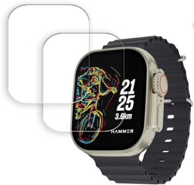 ZIDZEE Impossible Screen Guard for HAMMER ACTIVE 2.0 PLUS SMART WATCH SCREEN GUARD( PACK OF 2)(Pack of 2)