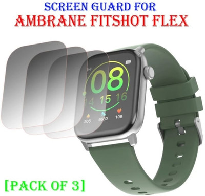 DOWRVIN Impossible Screen Guard for Ambrane fitshot flex smart watch ( pack of 3)(Pack of 3)