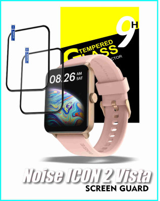 FINCH Impossible Screen Guard for NOISE ICON VISTA 2 SMART WATCH(Pack of 2)