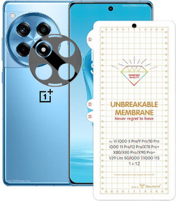VGEAR Impossible Screen Guard for OnePlus 12R Edge To Edge Front Screen Flexible Membran Guard & Back Camera Lens Guard (360 Degres Protector)(Pack of 2)
