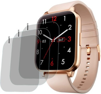 KHWABEEDA Impossible Screen Guard for Fire-Boltt Ninja 3 Smart watch tempered glass (pack of 3)(Pack of 3)