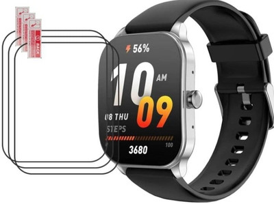 DOWRVIN Impossible Screen Guard for AMAZFIT POP 3S 1.96 BLUETOOTH CALLING SMART WATCH (PACK OF 3)(Pack of 3)