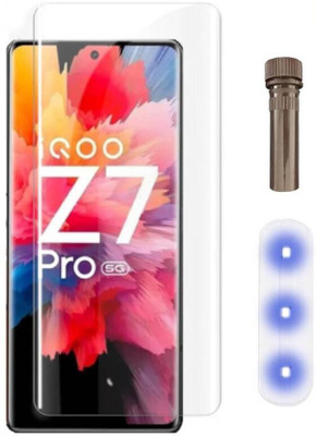 Jics Impossible Screen Guard for Vivo T2 pro UV Tempered Glass(Pack of 1)