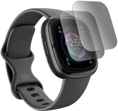 Aleena Impossible Screen Guard for Fitbit Sense 2 SMART WATCH 0.636(Pack of 2)