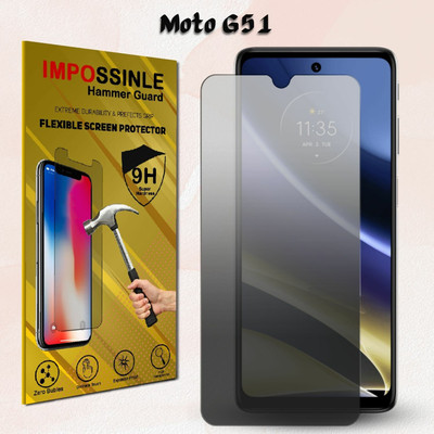 FCS Edge To Edge Screen Guard for Moto G51Matte Screen Guard, Motorola Moto G51, 9H Anti Shock Flexible Screen Protector(Pack of 1)