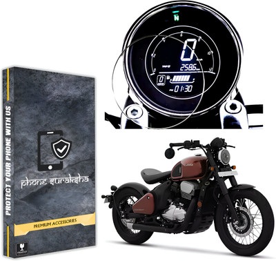 PhoneSuraksha Impossible Screen Guard for Jawa Classic/Jawa 42 Bobber/Jawa Perak Glossy-9H Flexible Speedo Meter Screen Protector Comes With Easy Installation kit(Pack of 1)