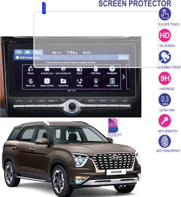 DESIBUZZ Impossible Screen Guard for Hyundai Alcazar, 9h Hammer Proof,Unbreakable,Nano FlexiGlass(Pack of 1)