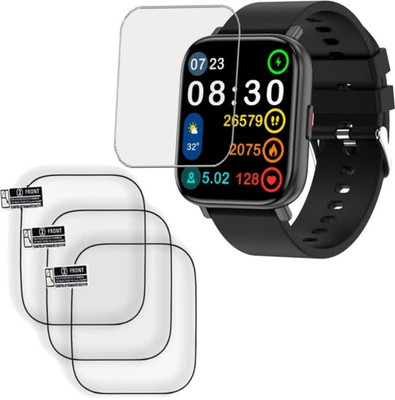 KHWABEEDA Impossible Screen Guard for Urban LYF Z SMART WATCH SCREEN GUARD ( PACK oF 3)(Pack of 3)