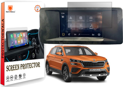 Protectorwala Impossible Screen Guard for Compatible For SKODA KUSHAQ ACTIVE ONYX 7 INCH Infotainment System Touch Screen Guard Protector Accessories(Pack of 1)