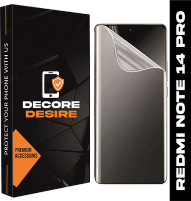 Decore Desire Impossible Screen Guard for Redmi Note 14 Pro 5G Unbreakable Matte Membrane with Easy Installation (NOT TEMPERED GLASS)(Pack of 1)