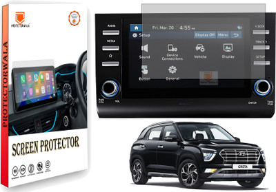 Protectorwala Impossible Screen Guard for Compatible For HYUNDAI CRETA 2020 EX & S 8 INCH Infotainment System Touch Screen Guard Protector Accessories(Pack of 1)