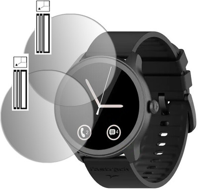 DOUMOF Impossible Screen Guard for FASTRACK REFLEX INVOKE SMARTWATCH(Pack of 2)