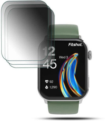 KHWABEEDA Impossible Screen Guard for FITSHOT CRYSTAL 1.8 SMART WATCH ( PACK OF 3)(Pack of 3)