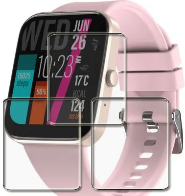 tombik Impossible Screen Guard for D122-Noise Alt Hype Smartwatch(Pack of 3)