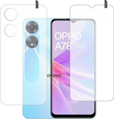DORADO SHIELD Impossible Screen Guard for oppo a78 5g Hammer Proof,Unbreakable,FlexiGlass(Pack of 2)