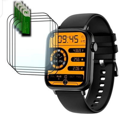 AHWAVEEDA Impossible Screen Guard for FIRE - BOLTT NINJA PRO MAX ULTRA 2 SMART WATCH SCREEN GUARD (PACK OF 4)(Pack of 4)