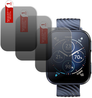 HIDEOUS Impossible Screen Guard for motorola moto watch 200(Pack of 3)