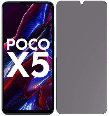 HARVEEN Impossible Screen Guard for Campatible for Privacy-NOV23-Poco X5(Pack of 1)