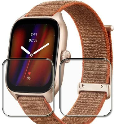 tombik Impossible Screen Guard for AX9-Amazfit GTS 4 Smartwatch(Pack of 2)