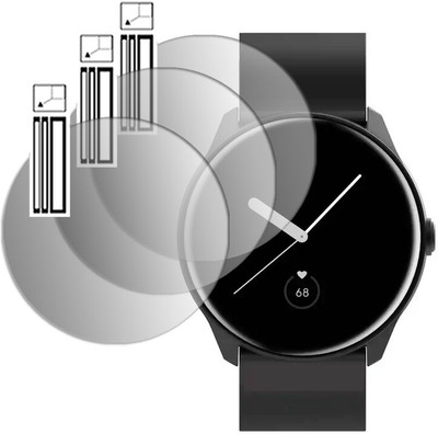 DOUMOF Impossible Screen Guard for FASTRACK REFLEX INVOKE PRO SMARTWATCH(Pack of 3)