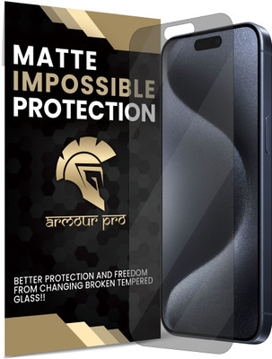 ArmourPro Impossible Screen Guard for iPhone 15 Pro Max, Apple iPhone 15 Pro Max, Apple 15 Pro Max(Pack of 1)