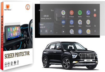Protectorwala Impossible Screen Guard for Compatible For HYUNDAYI CRETA SX TOP MODEL 10.25 Inch Infotainment System Touch Screen Guard Protector Accessories(Pack of 1)