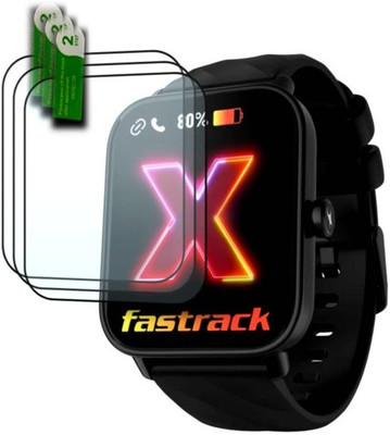 AHWAVEEDA Impossible Screen Guard for FASTRACK REVOLTT X SMART WATCH SCREEN GUARD (P-3)(Pack of 3)