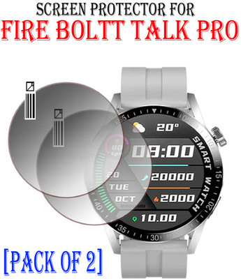 hirdesh Impossible Screen Guard for Fire Boltt Talk Pro(Pack of 2)