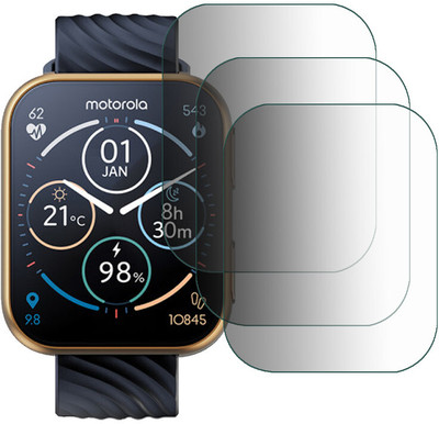 DOUMOF Impossible Screen Guard for Motorola Moto Watch 200 SMARTWATCH(Pack of 3)