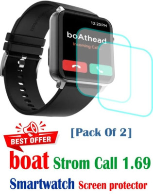 DOWRVIN Impossible Screen Guard for Boat strom Call smart watch screen guard ( pack of 2)(Pack of 2)