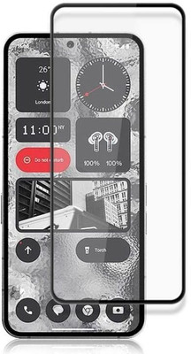 GET PAY Impossible Screen Guard for Tempered Glass Screen Protector Compatible for Nothing Phone 2A 5G (Black) with Edge to Edge Coverage and Easy Installation kit(Pack of 1)