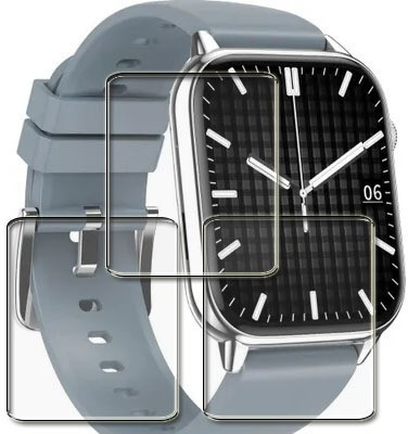 tombik Impossible Screen Guard for D184-Pebble Cosmos Ultra Smartwatch(Pack of 3)