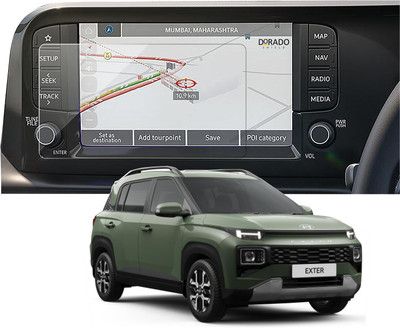 DORADO SHIELD Impossible Screen Guard for Hyundai Exter Car Accessories Navigation or Music System (Stereo) Touch Screen Guard , Company Fitted(Pack of 1)