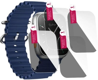 AHWAVEEDA Impossible Screen Guard for PTRON PULSEFIT ETHOS WATCH SCREEN GUARD(PACK OF 4)(Pack of 4)