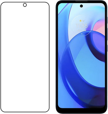 Fit size Impossible Screen Guard for Tempered glass plastic and Fiber motorola moto E30(Pack of 1)