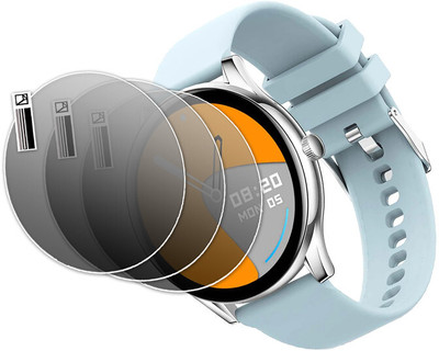 daffin Impossible Screen Guard for Pebble Cosmos Bold Metallic Smartwatch, 1.39''(Pack of 3)