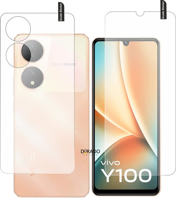 DORADO SHIELD Impossible Screen Guard for vivo y100 front and back(Pack of 2)